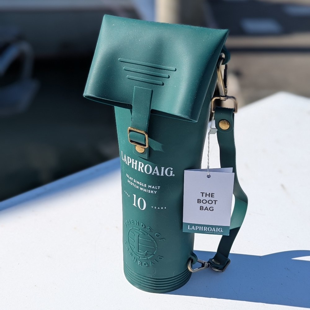 Laphroaig | Promotion Empty Boot Bag 10 Year Old Scotch Green NWT